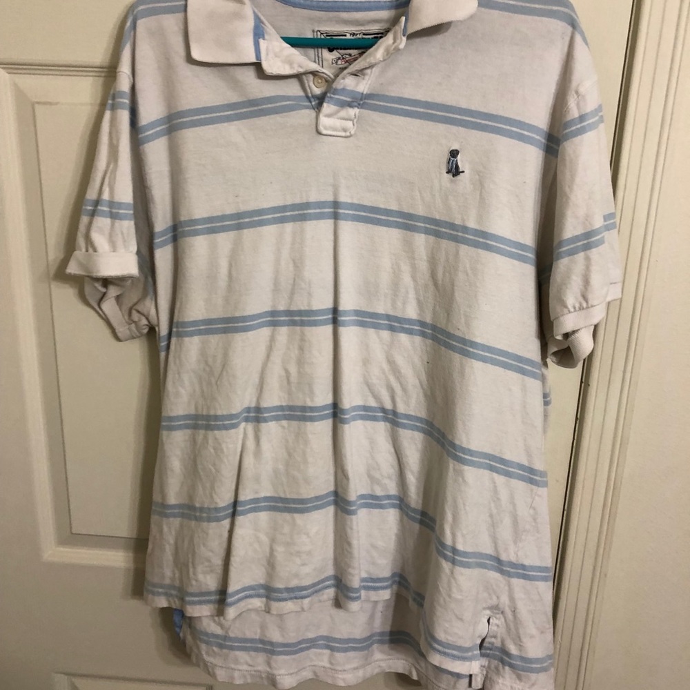 polo shirt, kinda woren